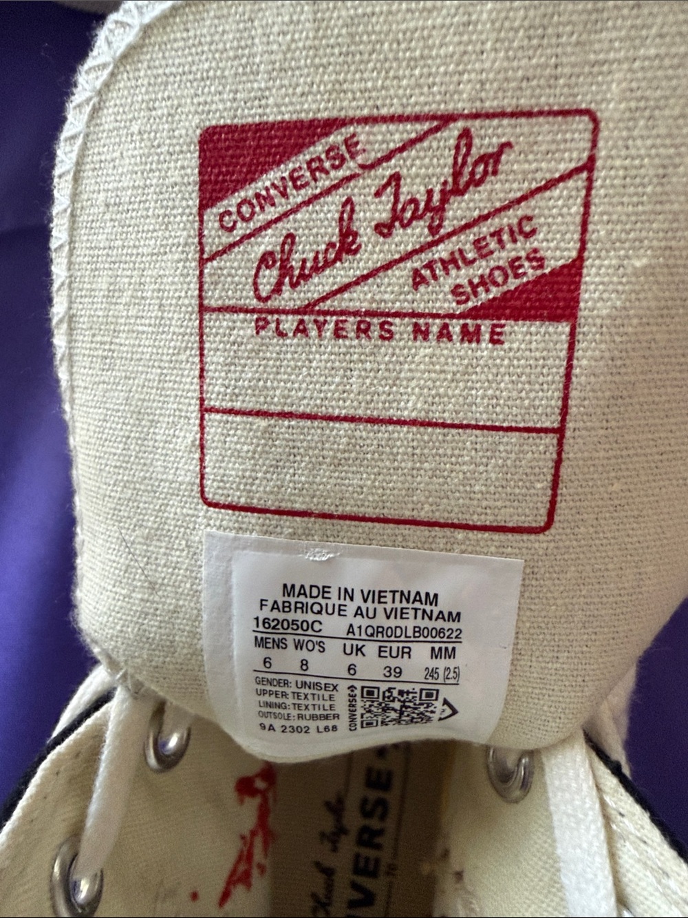 Custom Dragon Embroidered Chuck 70 Canvas Unisex Hightop Sneakers W8 M6 - Picture 8 of 15
